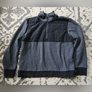 Harley Davidson Grey And Black 1/4 Zip